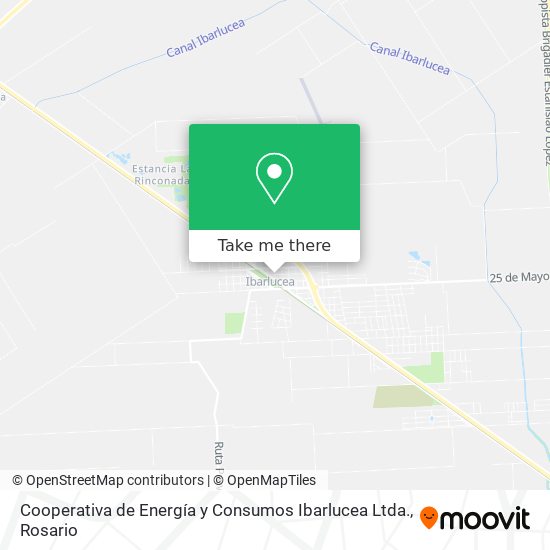 Mapa de Cooperativa de Energía y Consumos Ibarlucea Ltda.