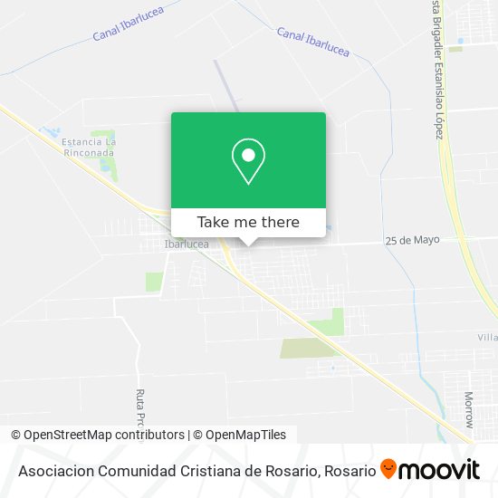 Asociacion Comunidad Cristiana de Rosario map