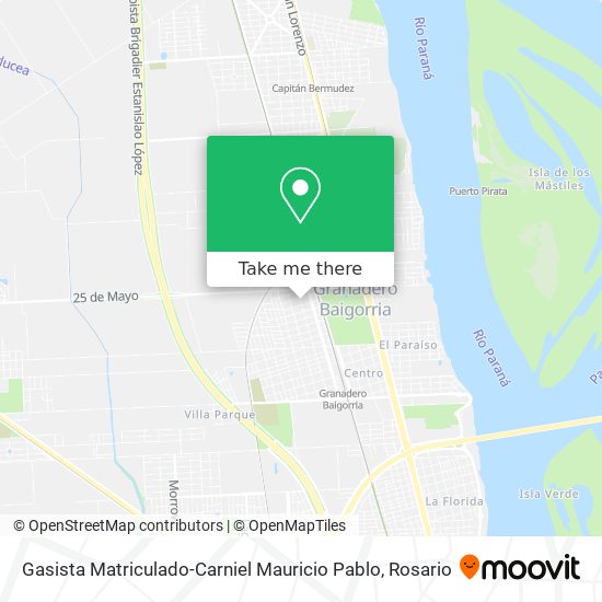 Gasista Matriculado-Carniel Mauricio Pablo map