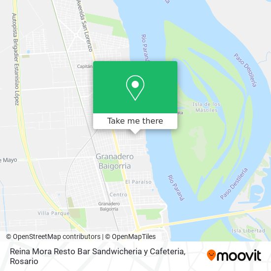 Reina Mora Resto Bar Sandwicheria y Cafeteria map