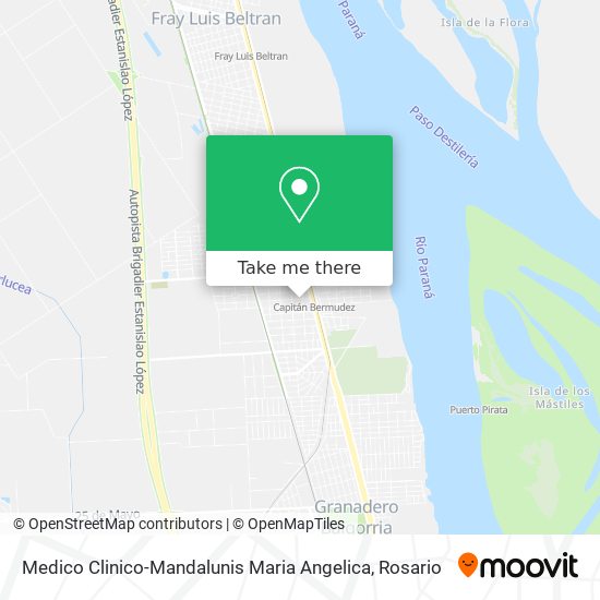 Medico Clinico-Mandalunis Maria Angelica map