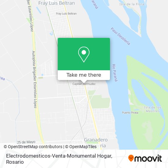 Mapa de Electrodomesticos-Venta-Monumental Hogar