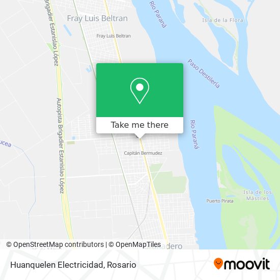 Huanquelen Electricidad map