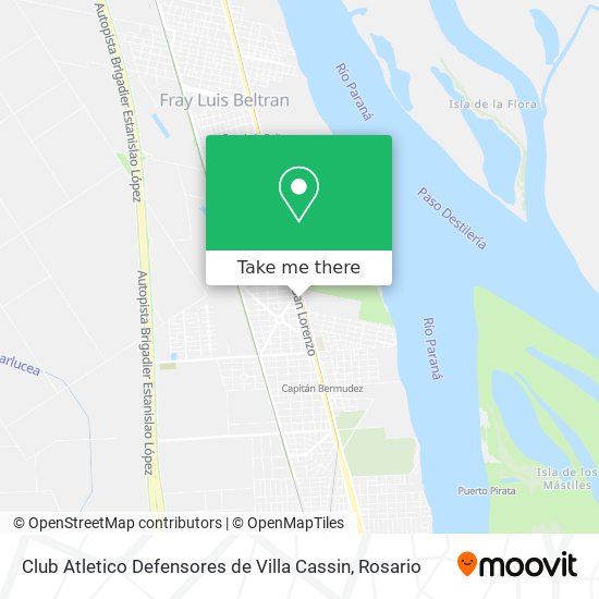 Club Atletico Defensores de Villa Cassin map