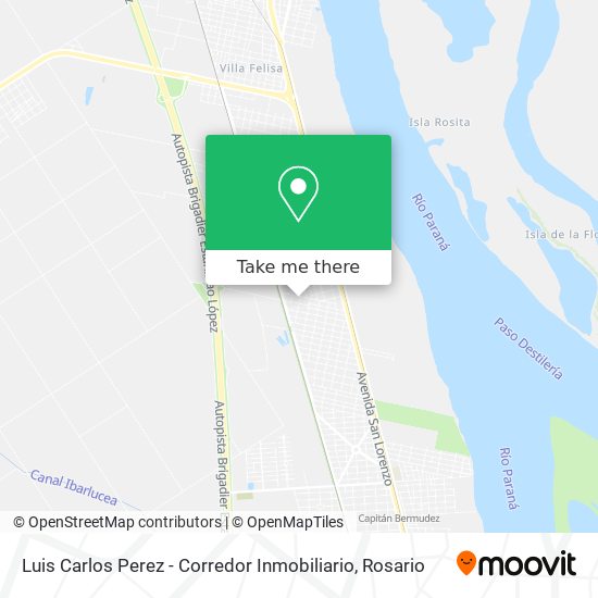 Mapa de Luis Carlos Perez - Corredor Inmobiliario