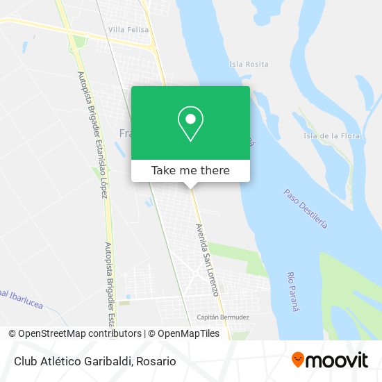 Mapa de Club Atlético Garibaldi