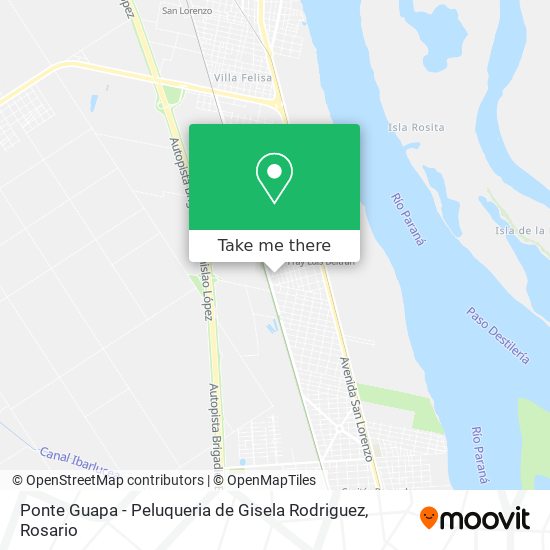 Mapa de Ponte Guapa - Peluqueria de Gisela Rodriguez