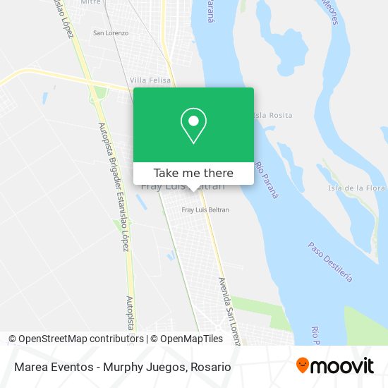Marea Eventos - Murphy Juegos map