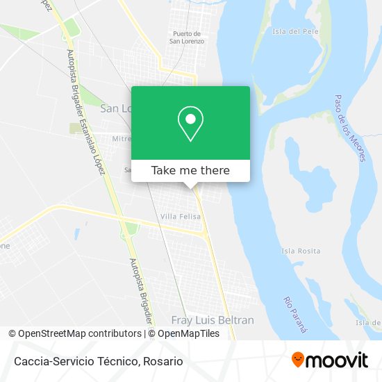 Caccia-Servicio Técnico map