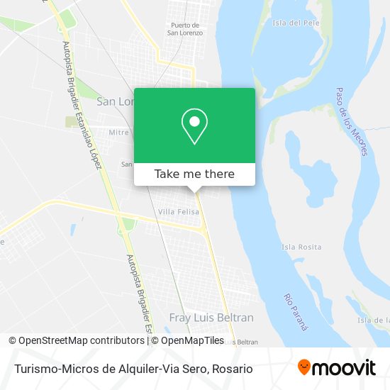 Mapa de Turismo-Micros de Alquiler-Via Sero