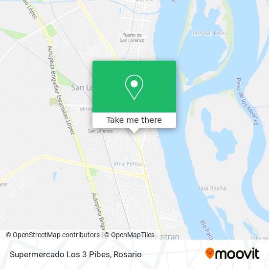 Supermercado Los 3 Pibes map