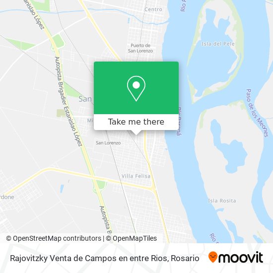 Mapa de Rajovitzky Venta de Campos en entre Rios