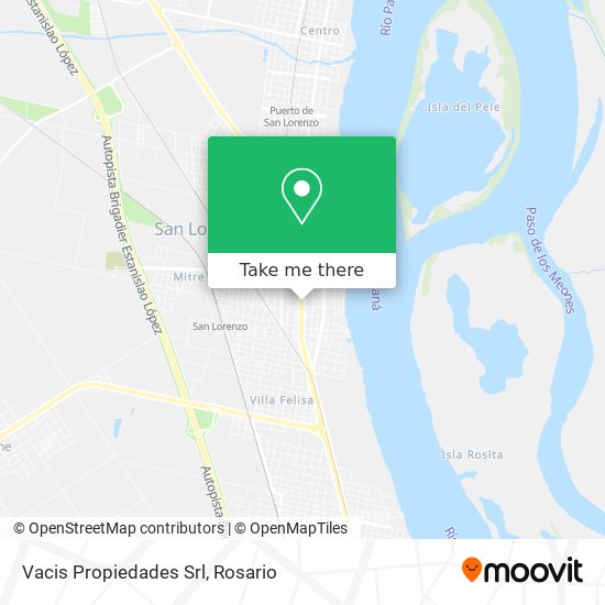 Vacis Propiedades Srl map