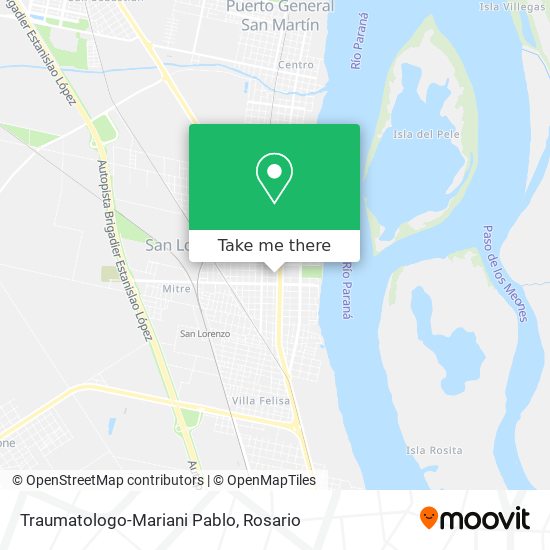 Traumatologo-Mariani Pablo map