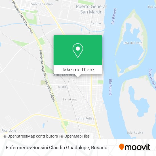 Enfermeros-Rossini Claudia Guadalupe map