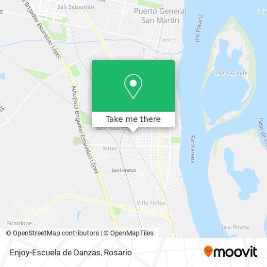 Enjoy-Escuela de Danzas map