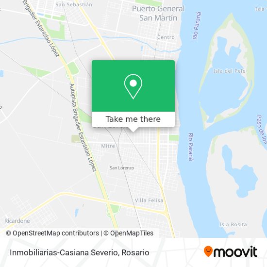 Mapa de Inmobiliarias-Casiana Severio