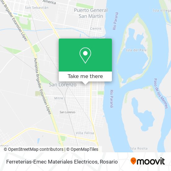 Ferreterias-Emec Materiales Electricos map