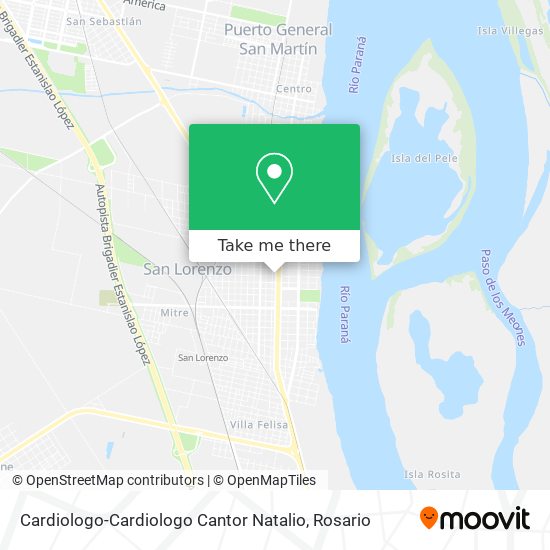 Cardiologo-Cardiologo Cantor Natalio map