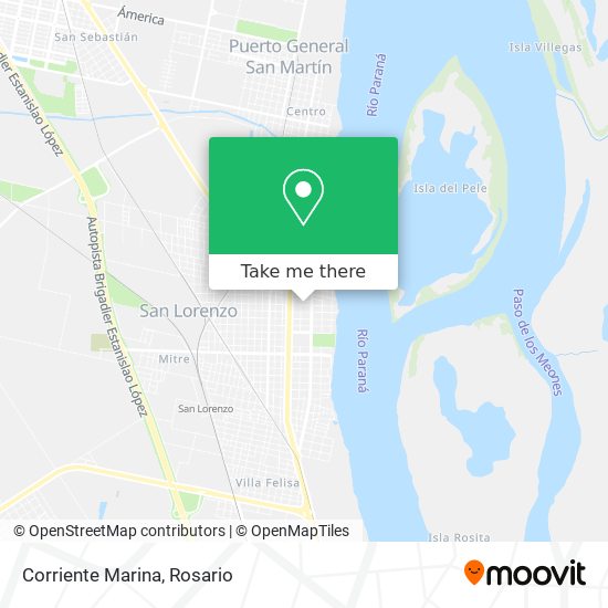 Mapa de Corriente Marina