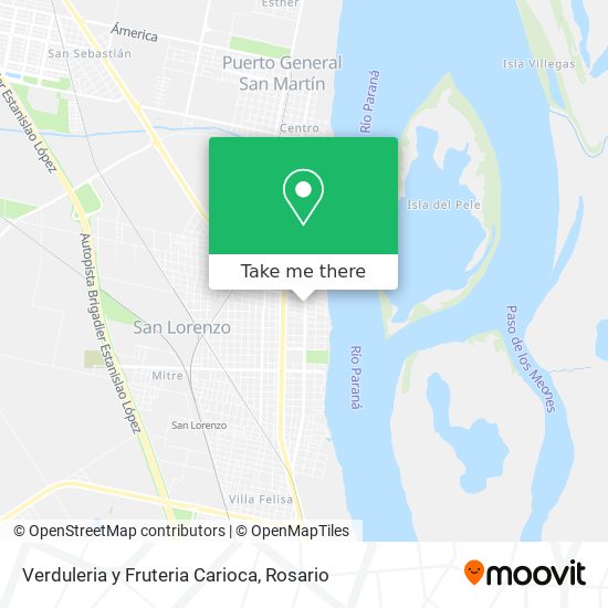 Mapa de Verduleria y Fruteria Carioca