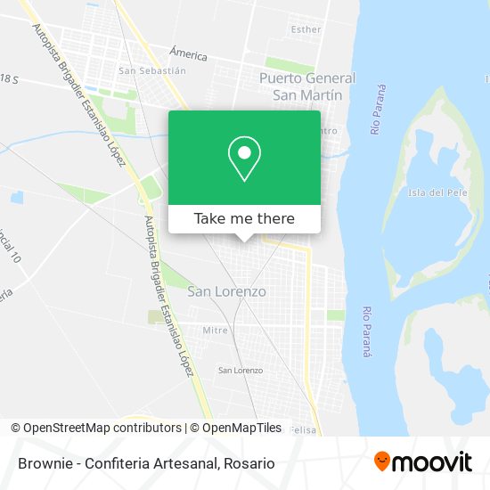 Brownie - Confiteria Artesanal map