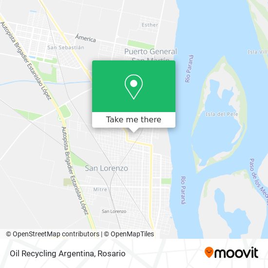 Oil Recycling Argentina map