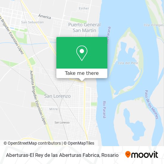 Aberturas-El Rey de las Aberturas Fabrica map