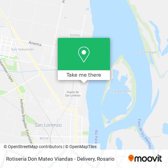 Rotiseria Don Mateo Viandas - Delivery map