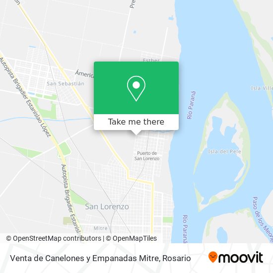 Venta de Canelones y Empanadas Mitre map