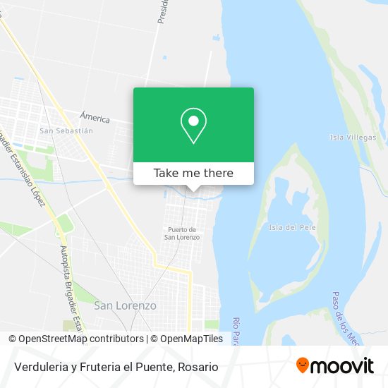 Verduleria y Fruteria el Puente map