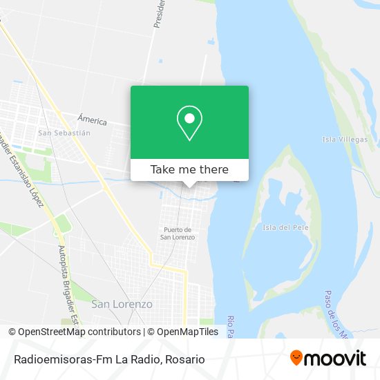 Mapa de Radioemisoras-Fm La Radio