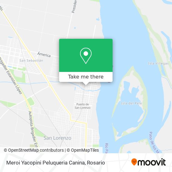 Meroi Yacopini Peluqueria Canina map