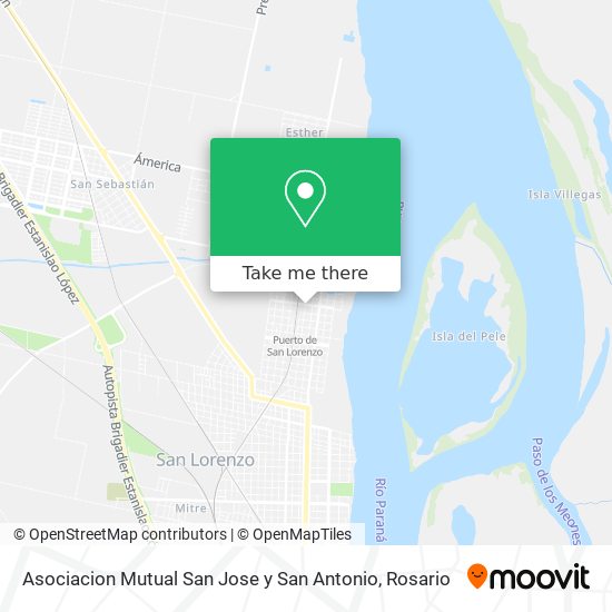 Asociacion Mutual San Jose y San Antonio map
