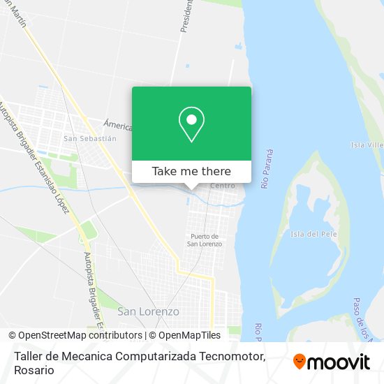 Mapa de Taller de Mecanica Computarizada Tecnomotor