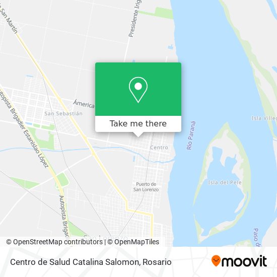 Mapa de Centro de Salud Catalina Salomon