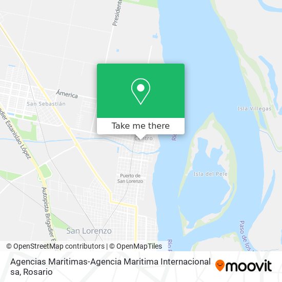 Agencias Maritimas-Agencia Maritima Internacional sa map