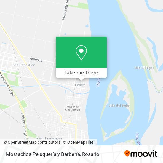 Mapa de Mostachos Peluquería y Barbería