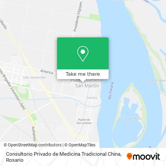 Mapa de Consultorio Privado de Medicina Tradicional China