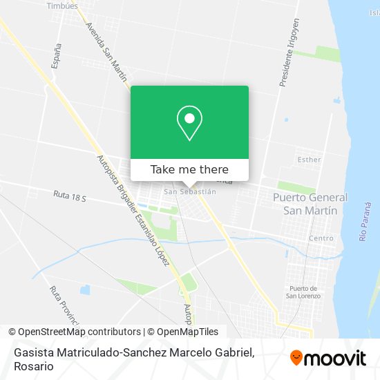 Gasista Matriculado-Sanchez Marcelo Gabriel map