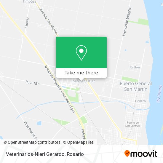 Mapa de Veterinarios-Nieri Gerardo