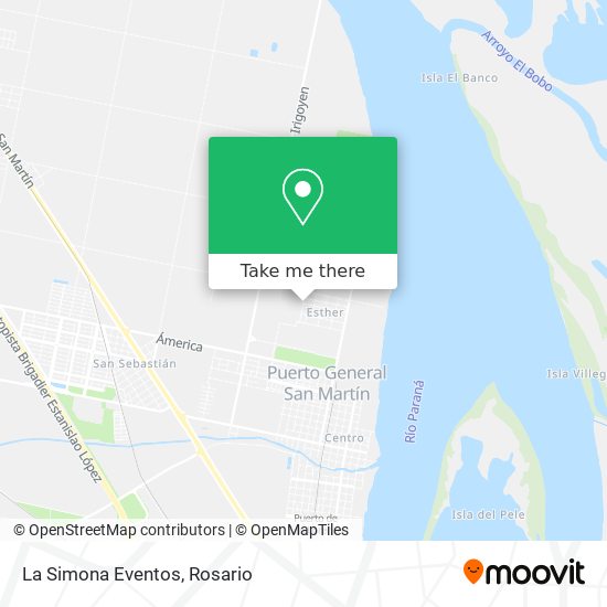 Mapa de La Simona Eventos