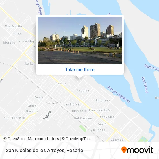 San Nicolás de los Arroyos map
