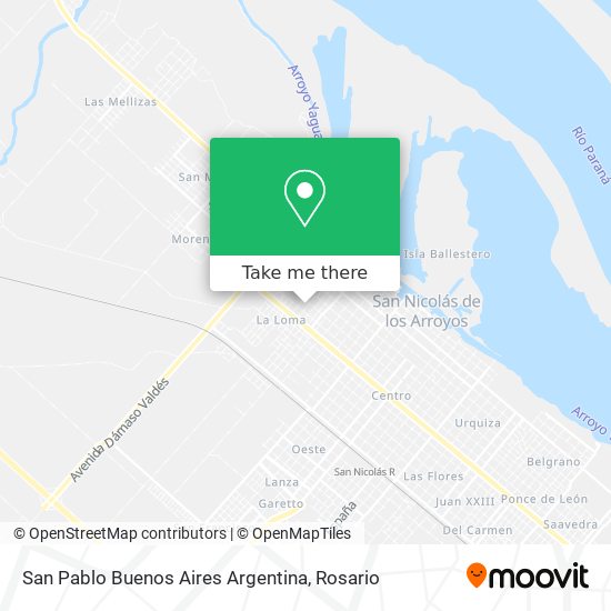 Mapa de San Pablo Buenos Aires Argentina