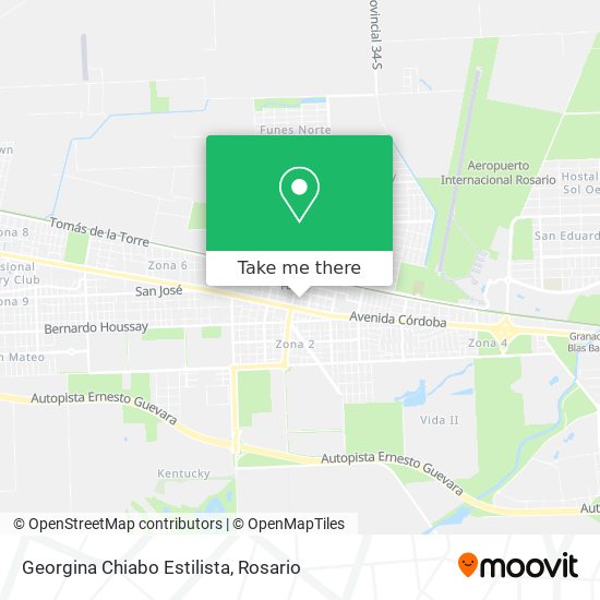 Georgina Chiabo Estilista map