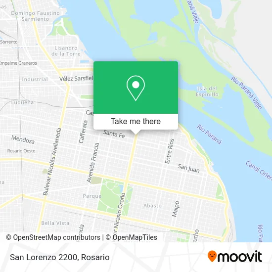 San Lorenzo 2200 map