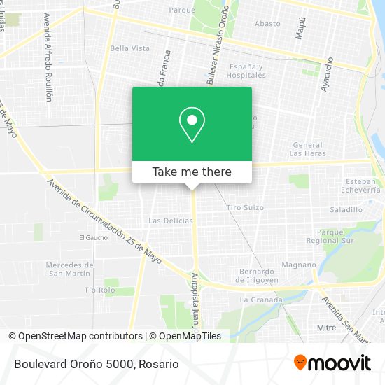 Boulevard Oroño 5000 map