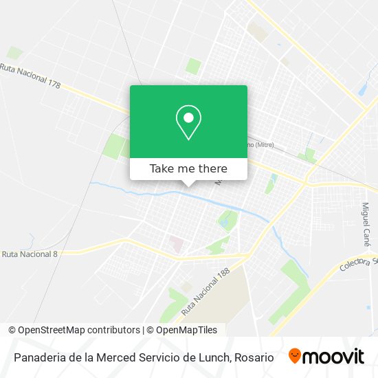 Mapa de Panaderia de la Merced Servicio de Lunch