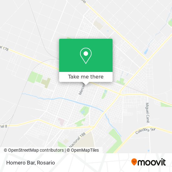 Mapa de Homero Bar