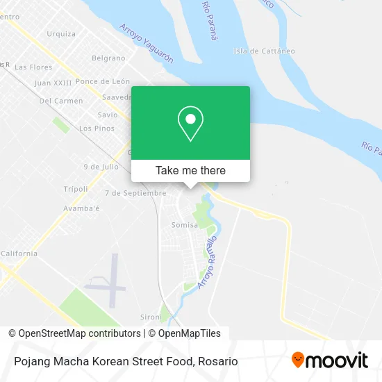 Mapa de Pojang Macha Korean Street Food